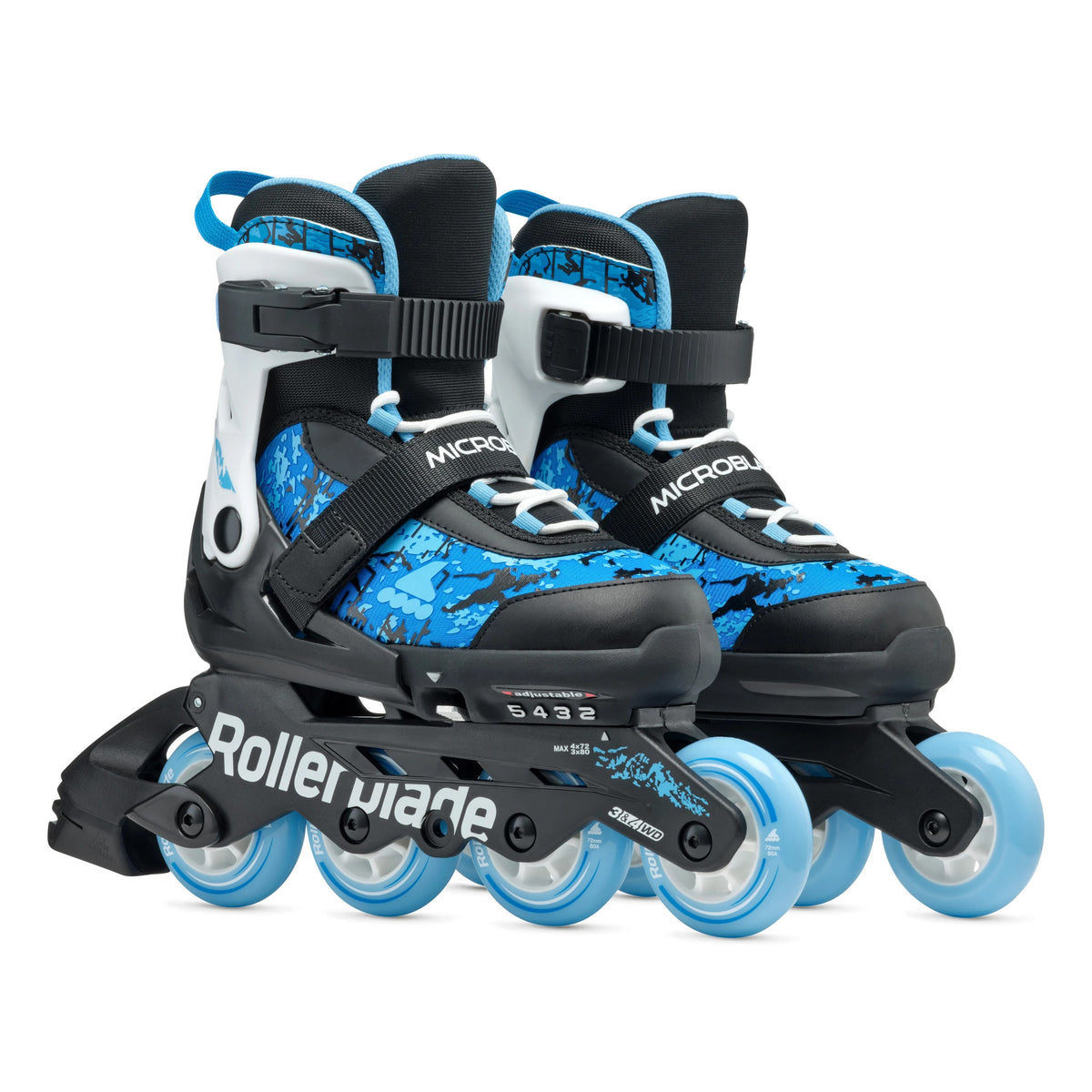 RollerBlade Mircoblade SL ADJ Black/ Sky Blue