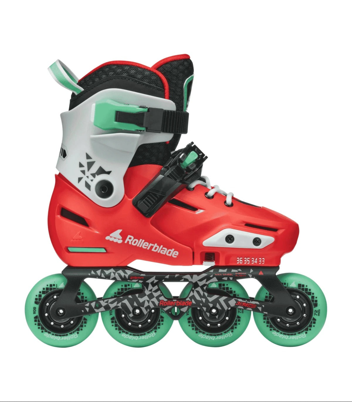 RollerBlade Apex Jr Red Mint